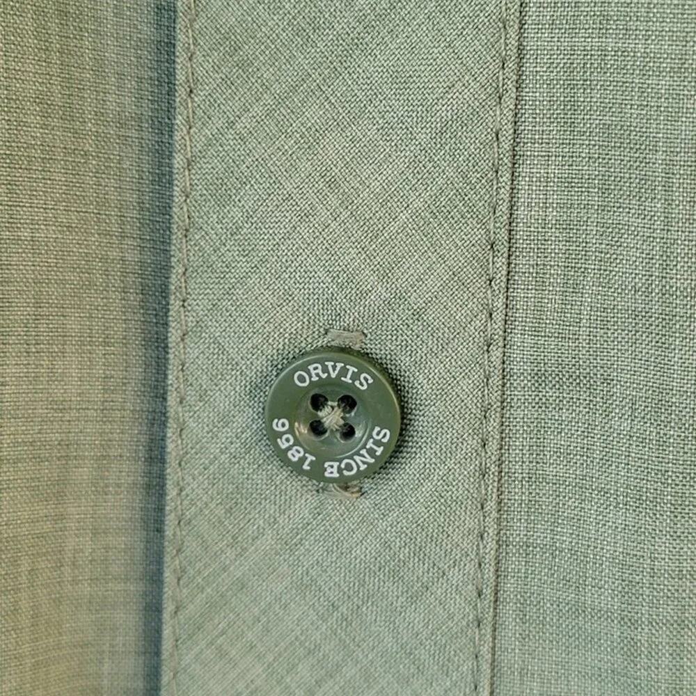 Orvis Classic Collection Short Sleeve Button Down Shirt Mens Size XL Green - Picture 5 of 11